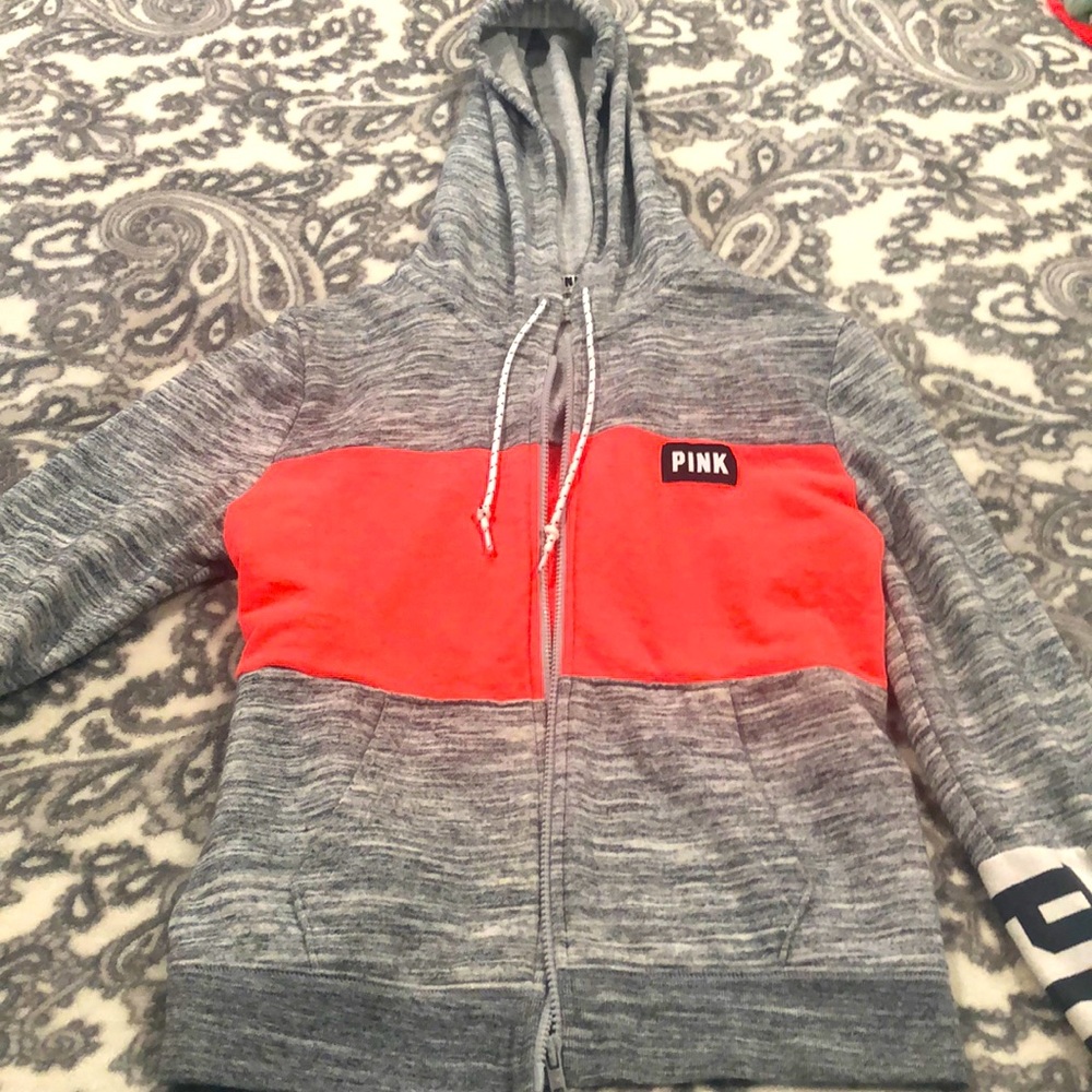 Pink zip up